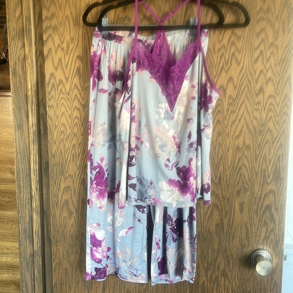 Linea Donatella Purple Lace Women's Pajamas - Picture 1 of 5